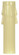Plastic Drip Candle Cover; Ivory Plastic Drip; 13/16'' Inside Diameter; 7/8'' Outside (27|90/1261)