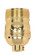 Short Keyless Socket; 1/8 IPS; Aluminum; Brite Gilt Finish; 660W; 250V; Uno Thread (27|90/1412)