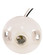 White Phenolic On-Off Pull Chain Ceiling Receptacle; 6'' AWM B/W Leads 105C; 4-1/2'' Diameter; (27|90/1503)