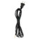 8 Foot 18/2 SPT-1 105C Cord Set; Black Finish; 36'' Hank; 200 Carton; Molded Polarized Plug; (27|90/1525)