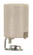 Intermediate Base Porcelain Socket; Screw Terminals; 1/8 IP; Inside Extrusion; Single Leg; (27|90/1554)