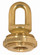 1/4 IP Cast Brass Screw Collar Loop With Ring; Fits 1'' Canopy Hole; 1-1/8'' Ring Diameter; (27|90/1571)