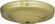 Ribbed Canopy; Canopy Only; Brass Finish; 5'' Diameter; 7/16'' Center Hole; 2 -8/32 Bar Holes (27|90/1674)