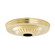 Ribbed Canopy; Canopy Only; Brass Finish; 5'' Diameter; 1-1/16'' Center Hole (27|90/1682)