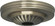Ribbed Canopy; Canopy Only; Antique Brass Finish; 5'' Diameter; 1-1/16'' Center Hole (27|90/1683)