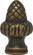 Acorn Finial; 1-1/2'' Height; 1/8 IP; Antique Brass Finish (27|90/1712)