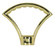 2'' Die Cast Fixture Loops; 1/8 IP With Wireway; Hang Straight Loop; 20lbs Max; Polished Brass (27|90/1728)