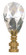 Pendant Cut Crystal Finial; 2-3/4'' Height; 1/4-27 (27|90/1737)