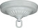 Ribbed Canopy Kit; White Finish; 5'' Diameter; 1-1/16'' Center Hole; Includes Hardware; 25lbs (27|90/197)