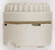 Two Piece Medium Base Porcelain Sign Receptacle; Screw Terminals; 1-1/2'' Height; 1-3/4'' (27|90/425)