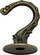 Die Cast Large Swag Hook; Antique Brass Finish; Kit Contains 1 Hook And Hardware; 10lbs Max (27|90/441)