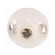 4 Terminal Keyless White Phenolic Ceiling Receptacle; Screw Terminals; 4-1/2'' Diameter; 660W; (27|90/480)