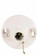 4 Terminal White Phenolic On-Off Pull Chain Ceiling Receptacle; Screw Terminals; 4-1/2'' (27|90/481)