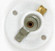 Candelabra Base Plastic Receptacle; 7/8'' Height; 1-3/8'' Diameter; Screw Holes 1-1/8'' CC; (27|90/532)