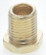 Steel Hexagon Head Nipple; Brass Plated; 1/8 IP; 3/8'' x 1/2'' Overall (27|90/637)