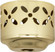 1-5/8'' Perforated Fitter; Vacuum Brass Finish (27|90/656)