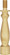Solid Brass Riser; 1/4-27; Burnished And Lacquered; 2'' Length (27|90/701)