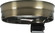 6'' 1-Light Ceiling Pan; Antique Brass Finish; Includes Hardware; 60W Max (27|90/763)