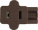 Female Slide Plug; Polarized; 18/2-SPT-1; 6A-125V; Brown Finish (27|90/793)