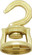 Die Cast Revolving Swivel Hooks; Brass Plated Finish; Kit Contains 1 Hook And Hardware (27|90/815)
