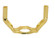 Light Duty Saddle; Brass Plated; 1/4 IP (27|90/2093)