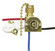 3-Way Canopy Switch; 2 Circuit; 4 Position With Metal Chain, White Cord And Bell; 6A-125V, 3A-250V (27|90/2260)
