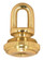 1/8 IP Cast Brass Screw Collar Loop With Ring; Fits 1'' Canopy Hole; 1-1/8'' Ring Diameter (27|90/2295)
