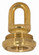 3/8 IP Cast Brass Screw Collar Loop With Ring; Fits 1'' Canopy Hole; 1-1/8'' Ring Diameter; (27|90/2296)