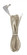 Flat Plug Cord Set 18/2 SPT-2-105C Molded Plug - Tinned Tips - 3/4' Strip with 2' Slit (27|90/2322)
