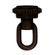 1/4 IP Matching Screw Collar Loop With Ring; 25lbs Max; Old Bronze Finish (27|90/2495)