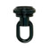 1/8 IP Screw Collar Loop With Ring; 25lbs Max; Glossy Black Finish (27|90/2421)