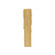 Candelabra Base Resin Half Drip; Amber Finish; 7/8'' Inside Diameter; 1-5/32'' Outside (27|80/1634)