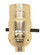 On-Off Push Thru Socket; 1/8 IPS; Aluminum; Brite Gilt Finish; 660W; 250V (27|80/1000)