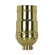 3-Way (2 Circuit) Keyless Socket; 1/8 IPS; 3 Piece Stamped Solid Brass; Polished Brass Finish; 660W; (27|80/1175)
