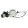 Keyless Porcelain Socket With Adapter And Double Snap-In Clip; 10'' AWM B/W 150C Leads, CSSNP (27|80/1212)