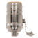 On-Off Pull Chain Socket; 1/8 IPS; 4 Piece Stamped Solid Brass; Polished Nickel Finish; 660W; 250V; (27|80/1292)