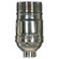 Standard Keyless Socket; 1/8 IPS; 3 Piece Stamped Solid Brass; Polished Nickel Finish; 660W; 250V (27|80/1447)