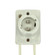 Keyless Low Pressure Sodium Surface Mount Porcelain Socket With Single-End Bayonet Base; 660W; 1000V (27|80/2035)