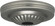Ribbed Canopy; Canopy Only; Brushed Pewter Finish; 5'' Diameter; 1-1/16'' Center Hole (27|90/1845)