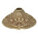 Cast Brass Canopy; French Gold Finish; 6-1/2'' Diameter; 1-1/16'' Center Hole; 2-1/2'' (27|90/2480)