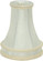 Clip On Shade; Cream Leather Look; 2-1/8'' Top; 4'' Bottom; 5-1/8'' Side (27|90/2527)
