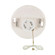 4 Terminal White Phenolic GU24 On-Off Pull Chain Ceiling Receptacle; Screw Terminals; 4-3/8'' (27|90/2581)
