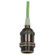 Medium base lampholder; 4pc. Solid brass; prewired; Uno ring; 10ft. 18/2 SVT Light Green Cord; Dark (27|80/2456)
