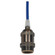 Medium base lampholder; 4pc. Solid brass; prewired; Uno ring; 10ft. 18/2 SVT Dark Blue Cord; Dark (27|80/2457)