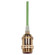 Medium base lampholder; 4pc. Solid brass; prewired; Uno ring; 10ft. 18/2 SVT Light Green Cord; (27|80/2460)