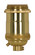 Medium base lampholder; 4pc. Solid brass; Keyless; 2 Uno rings; Polished brass finish (27|80/2565)