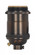Medium base lampholder; 4pc. Solid brass; Keyless; 2 Uno rings; Antique brass finish (27|80/2568)