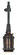 Medium base lampholder; 4pc. Solid brass; pre-wired; Keyless; 2 Uno rings; 10ft. 18/3 SVT Black (27|80/2576)