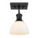 1 Light Semi-Flush (36|3118-1SF BLK-OP)