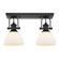 2 Light Semi-Flush (36|3118-2SF BLK-OP)